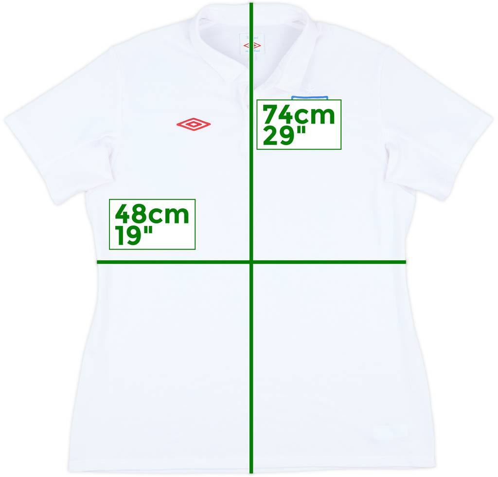 2009-10 England Home Shirt - 8/10 - (Women's L)