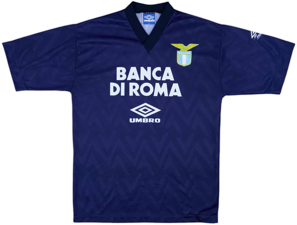 1991-92 Lazio Umbro Training Shirt - 9/10 - (L)
