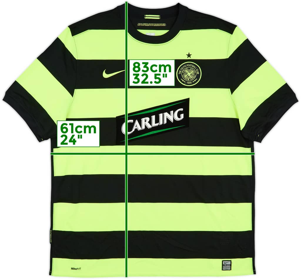 2009-11 Celtic Away Shirt - 8/10 - (XL)