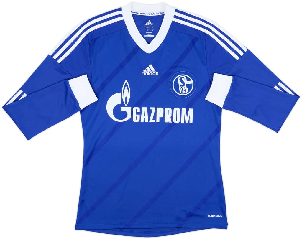 2012-14 Schalke Home L/S Shirt - 10/10 - (S)