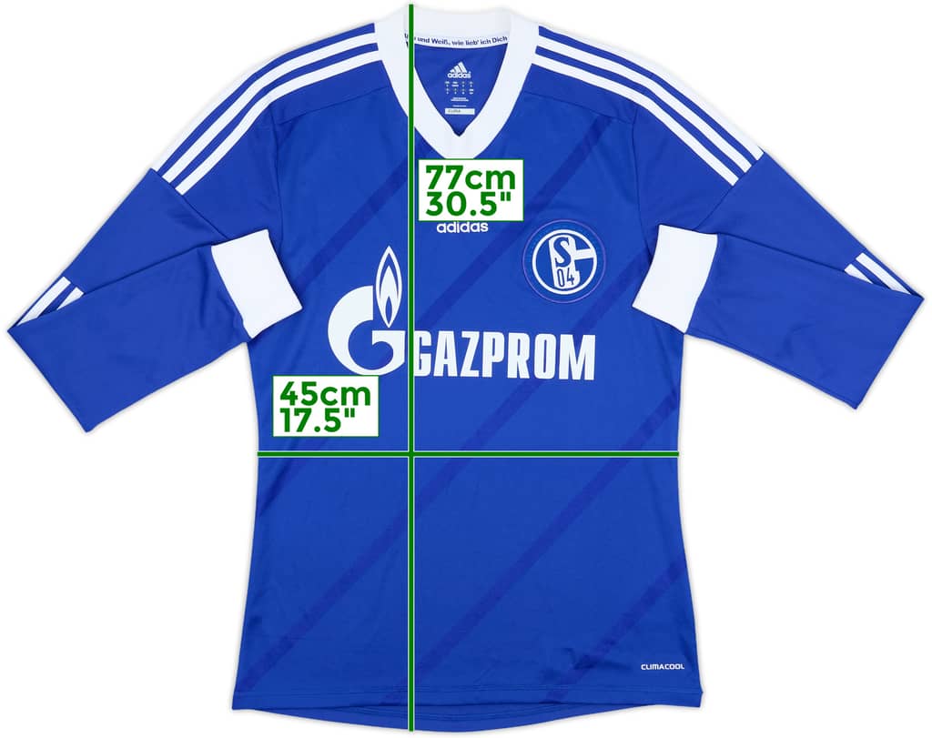 2012-14 Schalke Home L/S Shirt - 10/10 - (S)