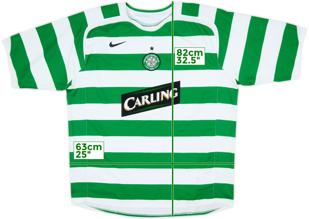 2005-07 Celtic Home Shirt - 5/10 - (XXL)