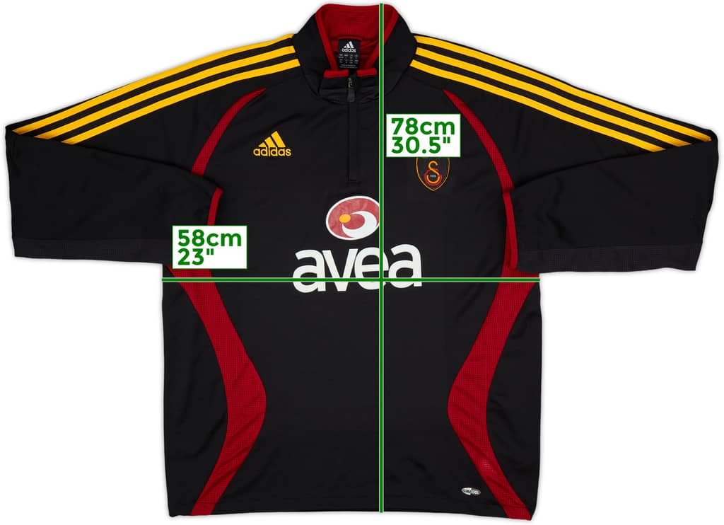 2006-07 Galatasaray adidas 1/4 Zip Drill Top - 7/10 - (L)