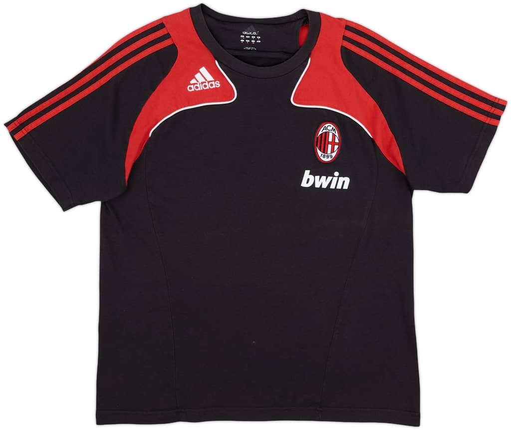 2008-09 AC Milan adidas Cotton Tee - 7/10 - (L)