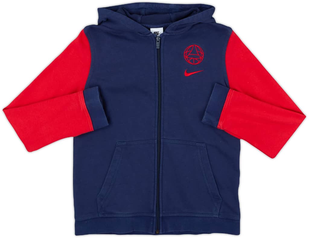 2023-24 Paris Saint-Germain Nike Hooded Track Jacket - 8/10 - (L.Boys)