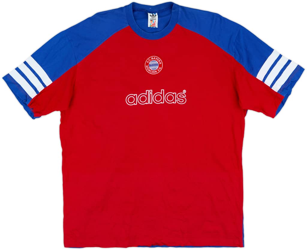 1995-96 Bayern Munich adidas Cotton Tee - 8/10 - (L)