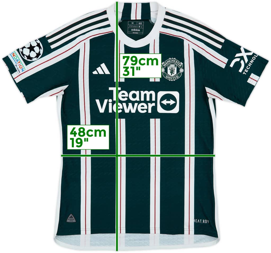 2023-24 Manchester United Authentic Away Shirt - 9/10 - (M)