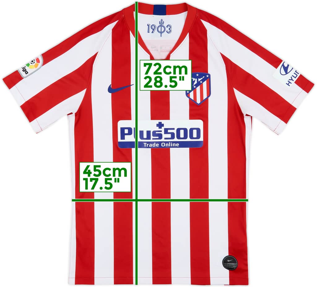 2019-20 Atletico Madrid Home Shirt - 9/10 - (S)