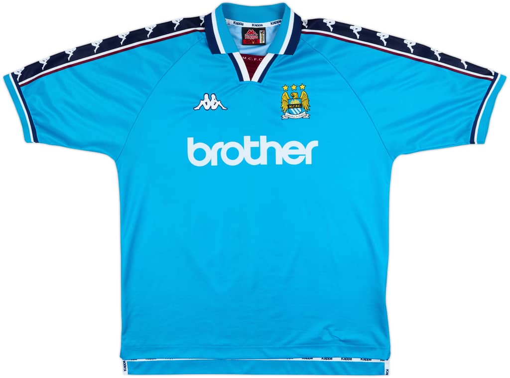 1997-99 Manchester City Home Shirt - 9/10 - (XL)