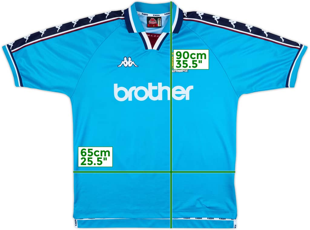 1997-99 Manchester City Home Shirt - 9/10 - (XL)