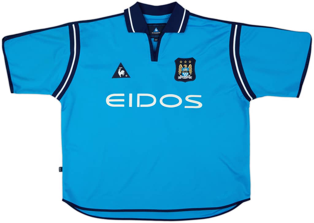 2001-02 Manchester City Home Shirt - 6/10 - (XL)