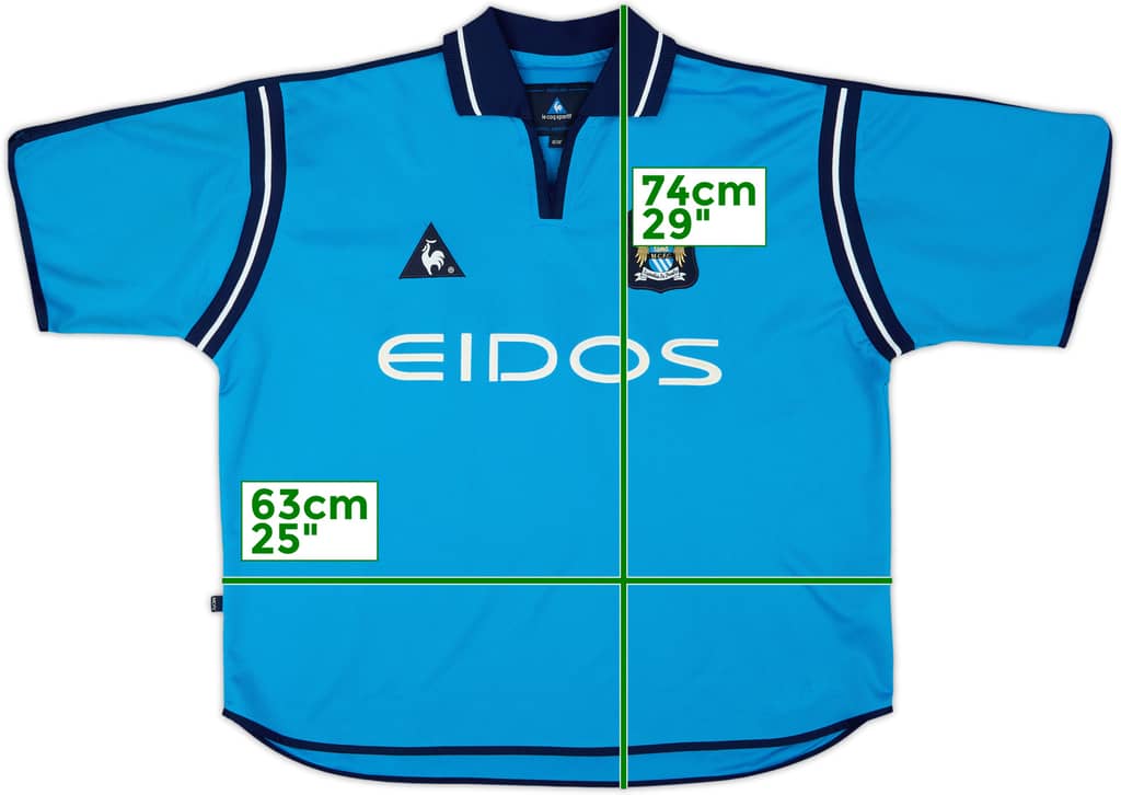 2001-02 Manchester City Home Shirt - 6/10 - (XL)