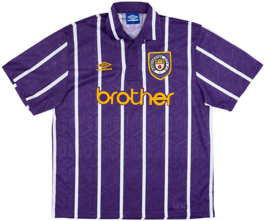 1993-94 Manchester City Away Shirt - 8/10 - (XL)