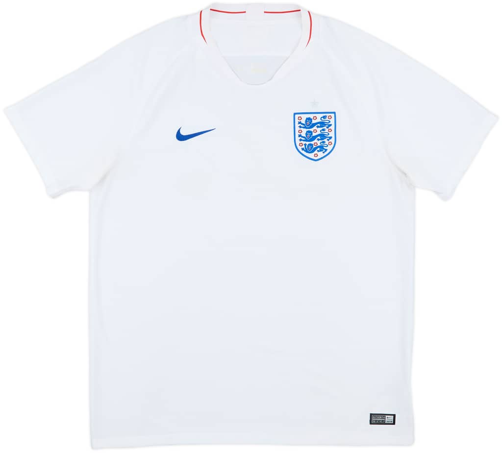 2018-19 England Home Shirt - 7/10 - (XL)