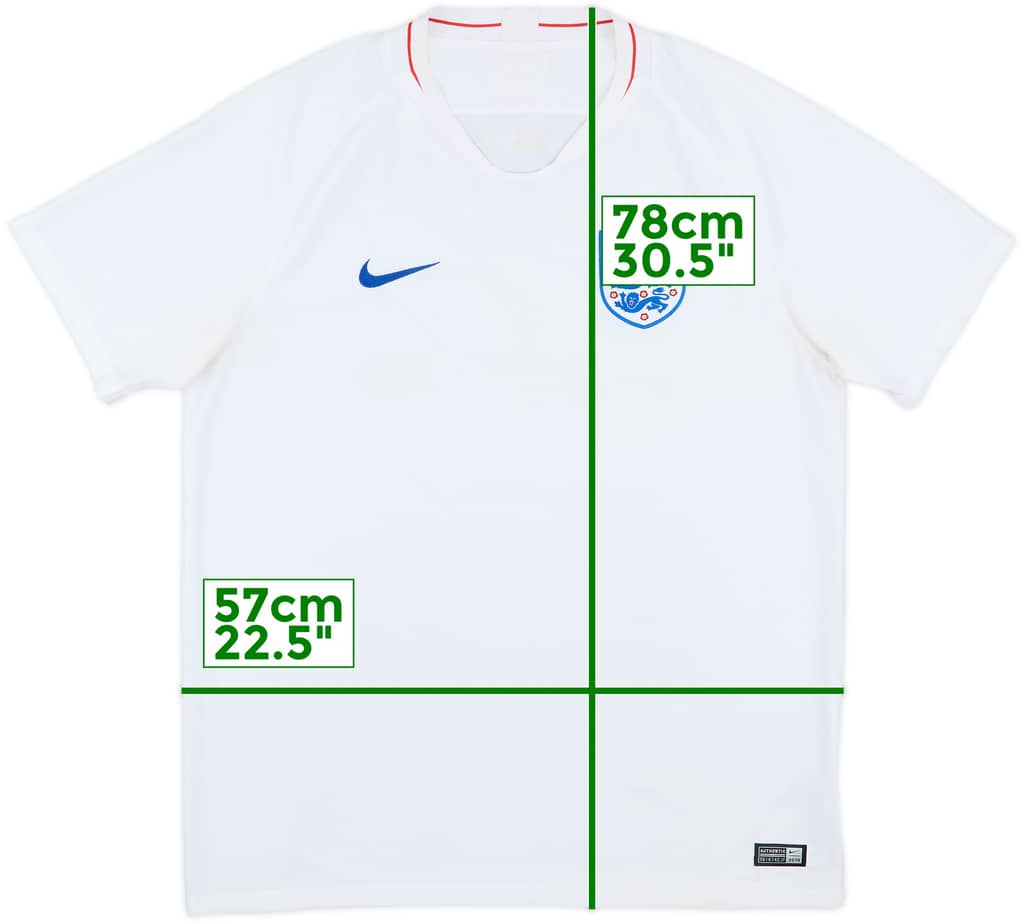 2018-19 England Home Shirt - 7/10 - (XL)