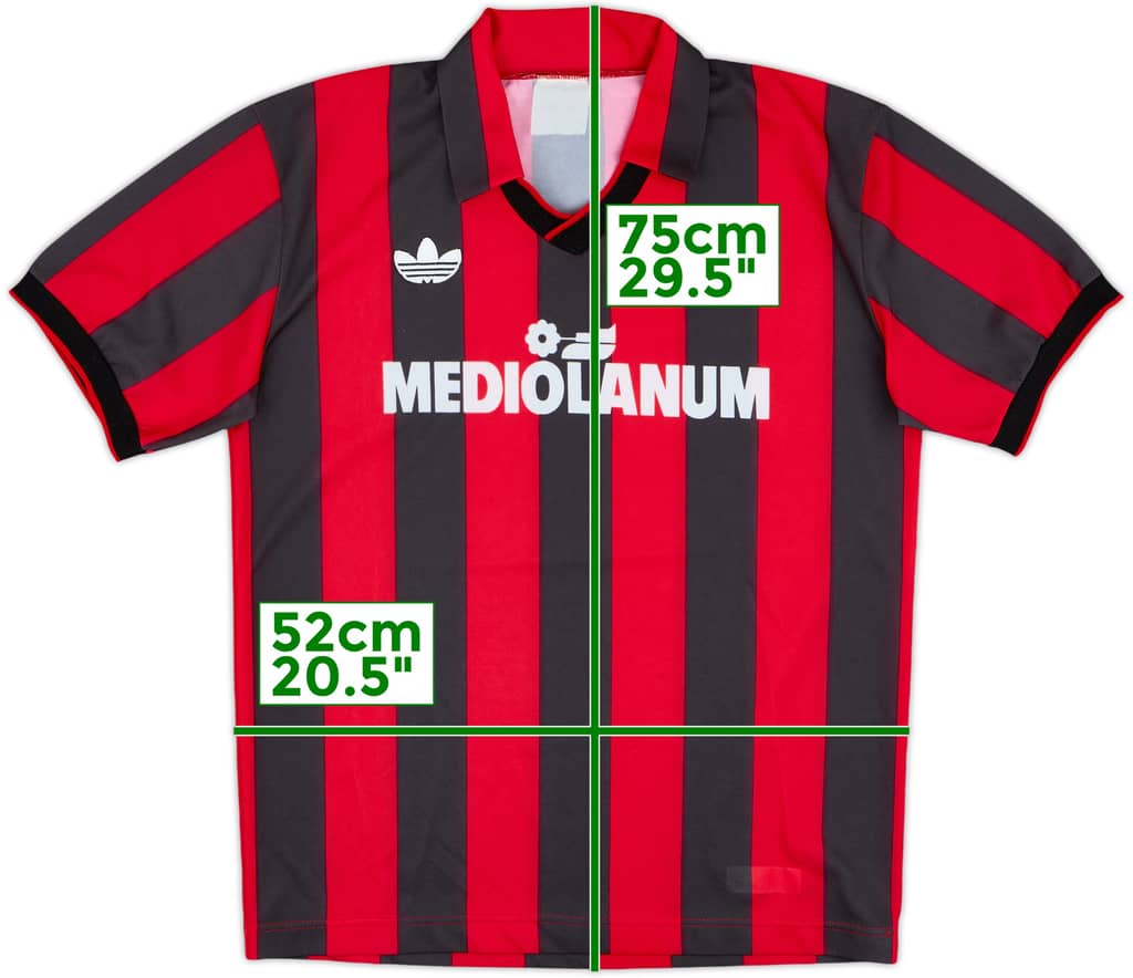 1990-91 AC Milan Home Shirt - 8/10 - (M)