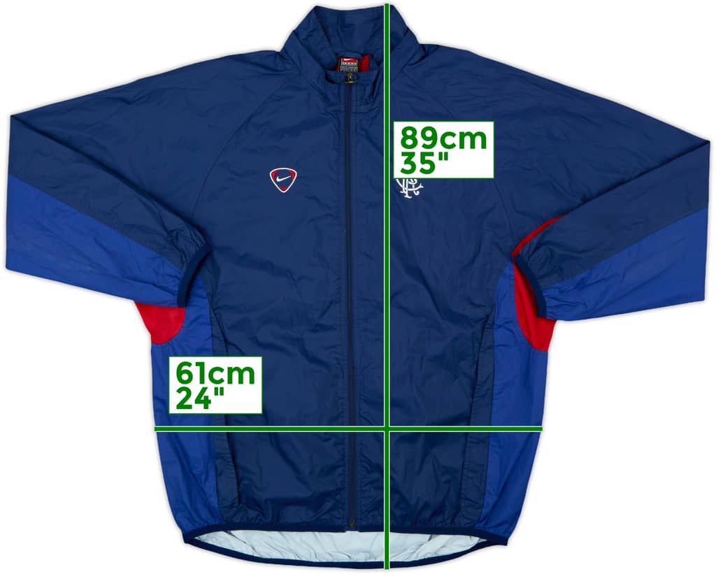 2000-01 Rangers Nike Rain Jacket - 8/10 - (XL)