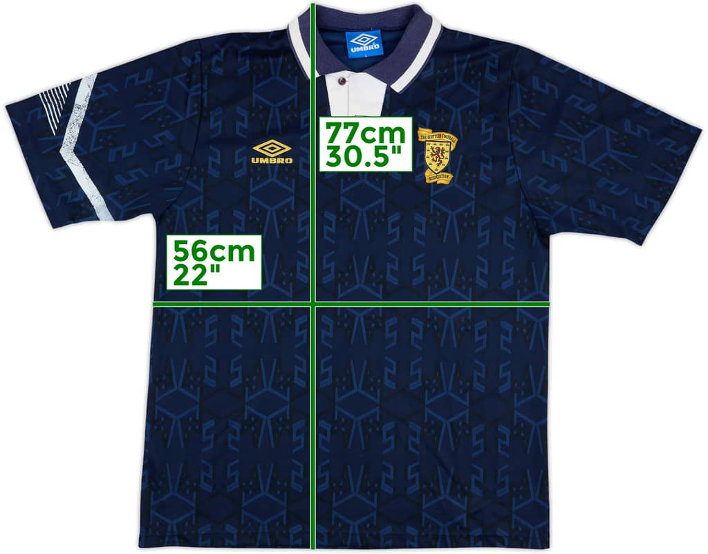 1991-94 Scotland Home Shirt - 8/10 - (L)