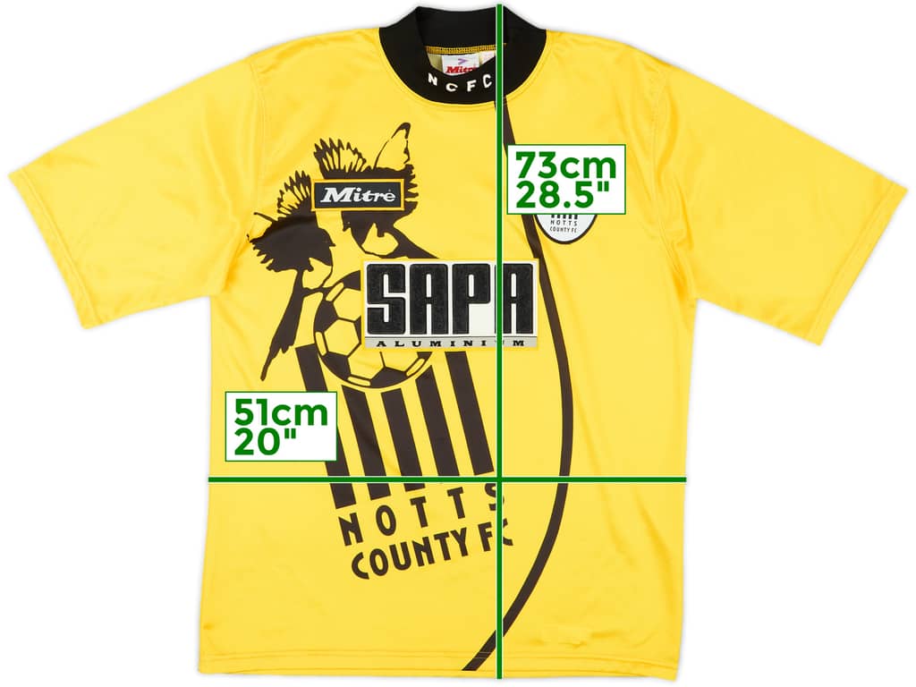 1995-97 Notts County Away Shirt - 9/10 - (M)