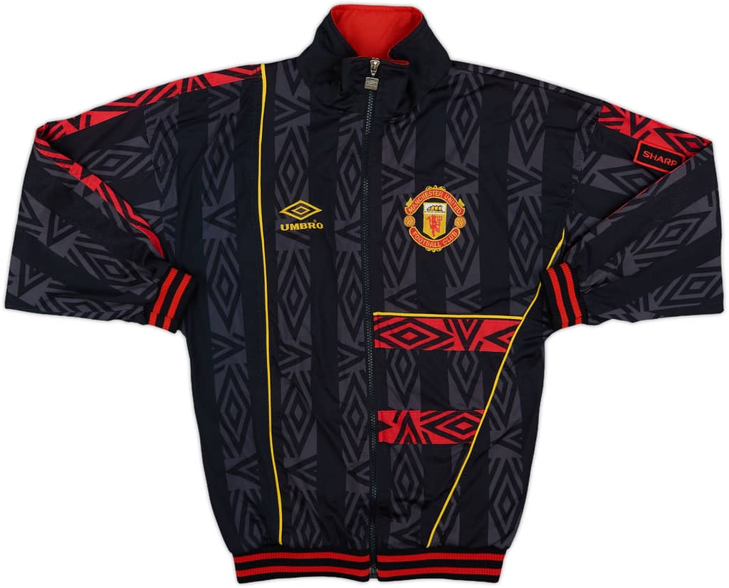 1992-94 Manchester United Umbro Track Jacket - 8/10 - (L.Boys)