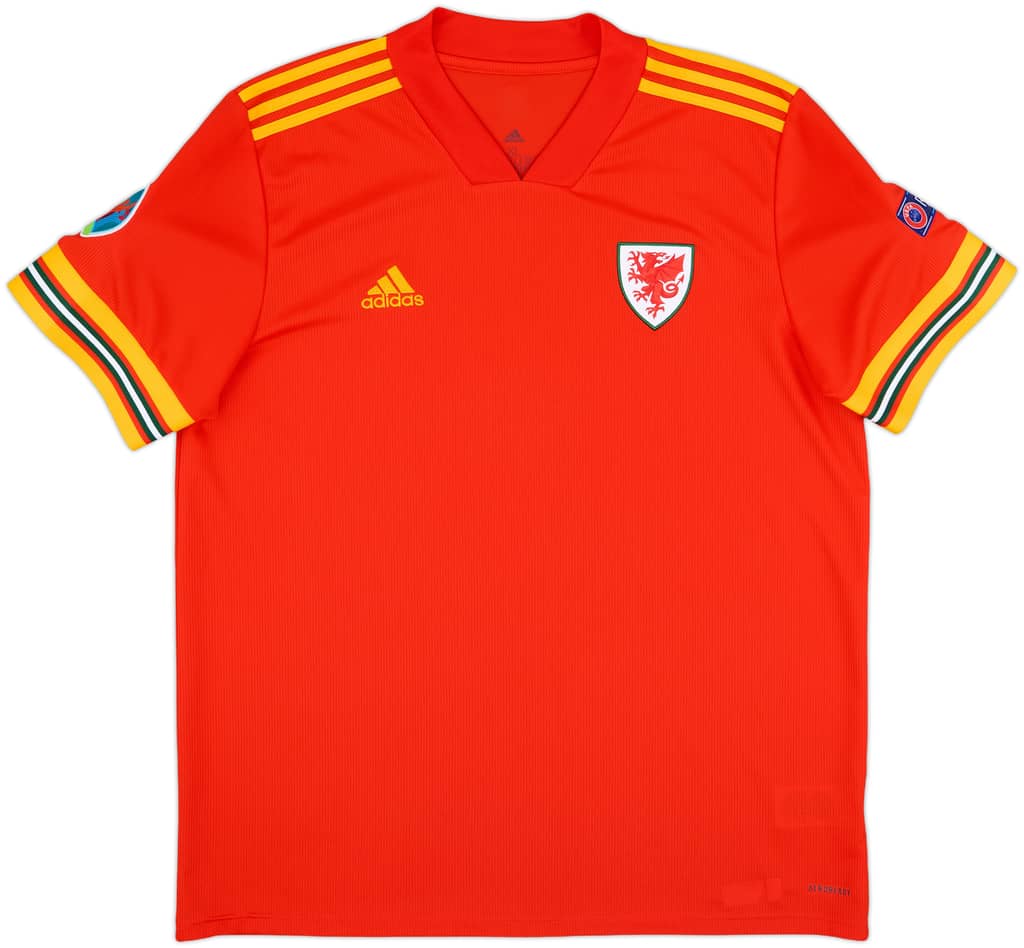 2020-21 Wales Home Shirt - 8/10 - (XL)