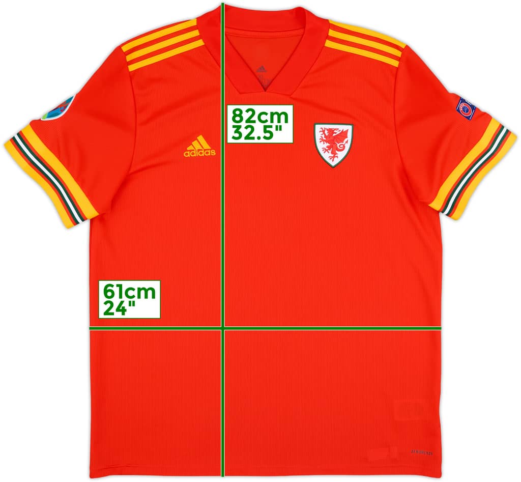 2020-21 Wales Home Shirt - 8/10 - (XL)