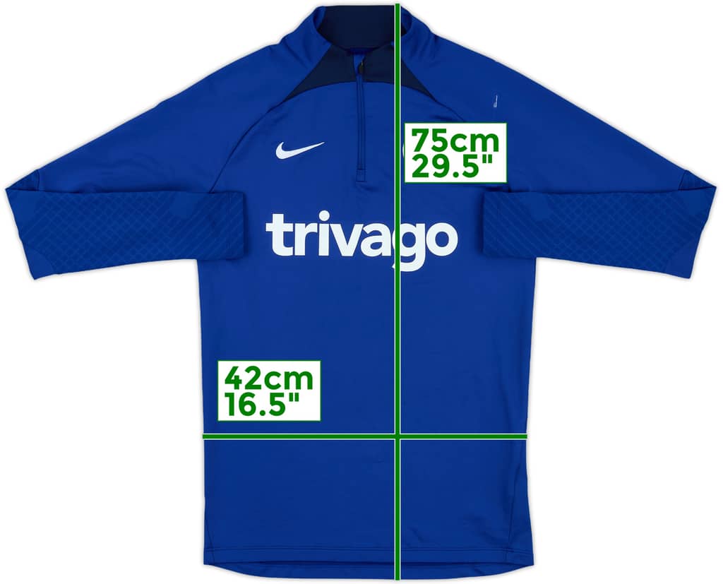 2022-23 Chelsea Nike 1/4 Zip Training Top - 8/10 - (S)