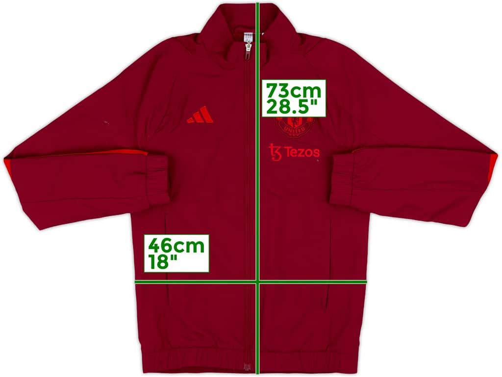 2023-24 Manchester United adidas Track Jacket - 9/10 - (XS)