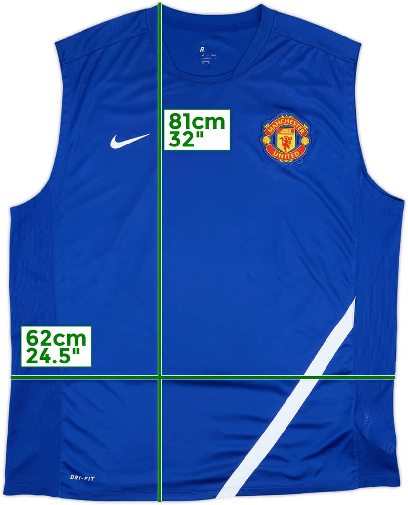 2011-12 Manchester United Nike Training Vest - 8/10 - (XXL)