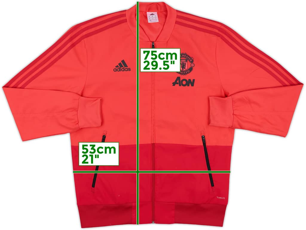 2018-19 Manchester United adidas Track Jacket - 8/10 - (M)