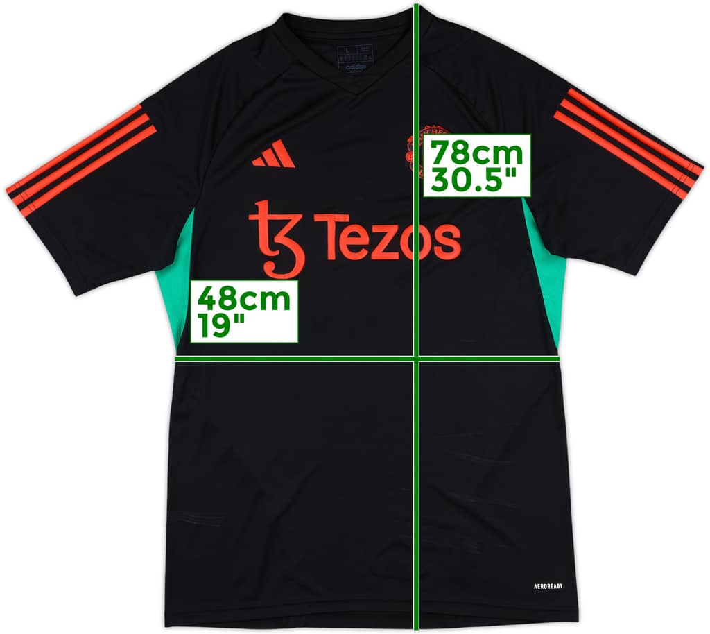 2023-24 Manchester United adidas Training Shirt - 8/10 - (L)