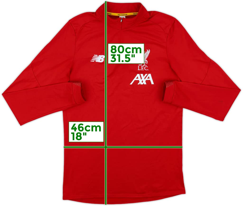 2019-20 Liverpool New Balance 1/4 Zip Training Top - 8/10 - (M)