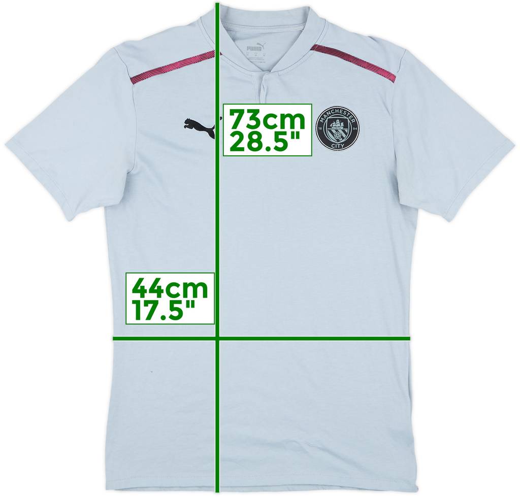 2021-22 Manchester City Puma Polo Shirt - 8/10 - (M)