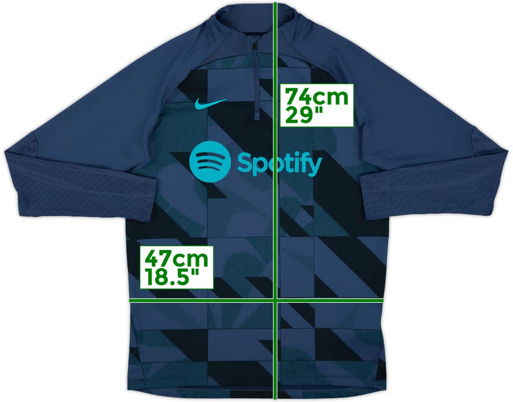 2023-24 Barcelona Nike 1/4 Zip Drill Top - 9/10 - (M)