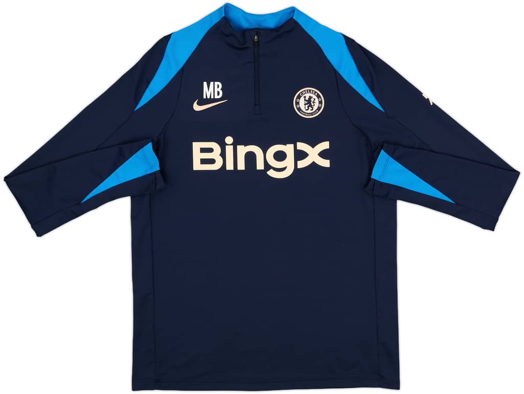 2024-25 Chelsea Staff Issue Nike 1/4 Zip Drill Top MB - 6/10 - (M)