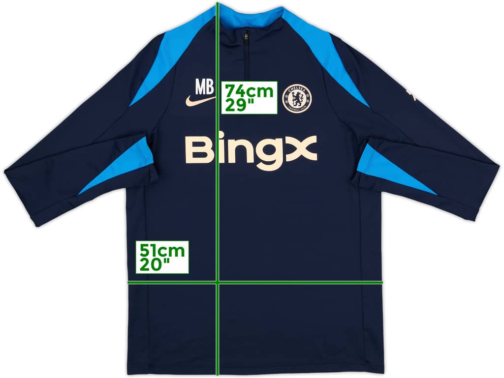 2024-25 Chelsea Staff Issue Nike 1/4 Zip Drill Top MB - 6/10 - (M)