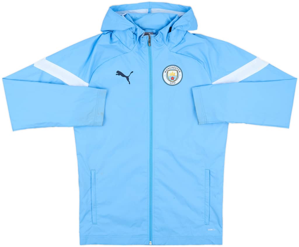 2022-23 Manchester City Puma Hooded Rain Jacket - 7/10 - (S)