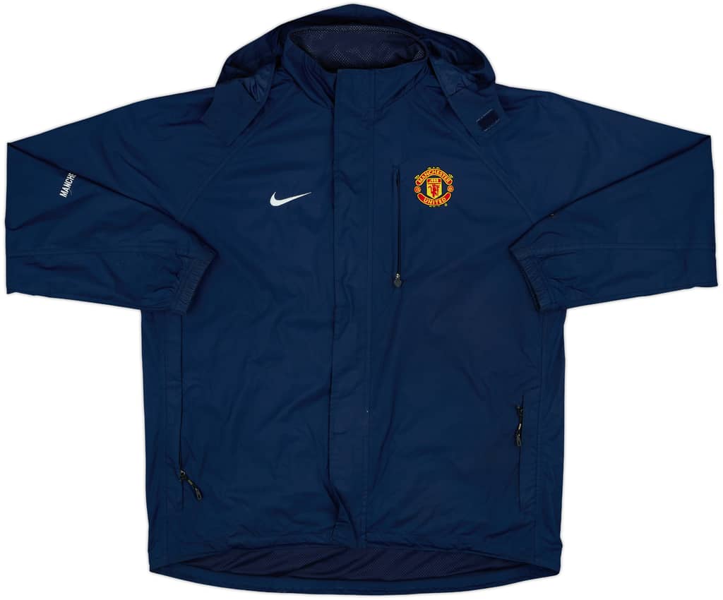 2005-06 Manchester United Nike Hooded Rain Jacket - 7/10 - (L)