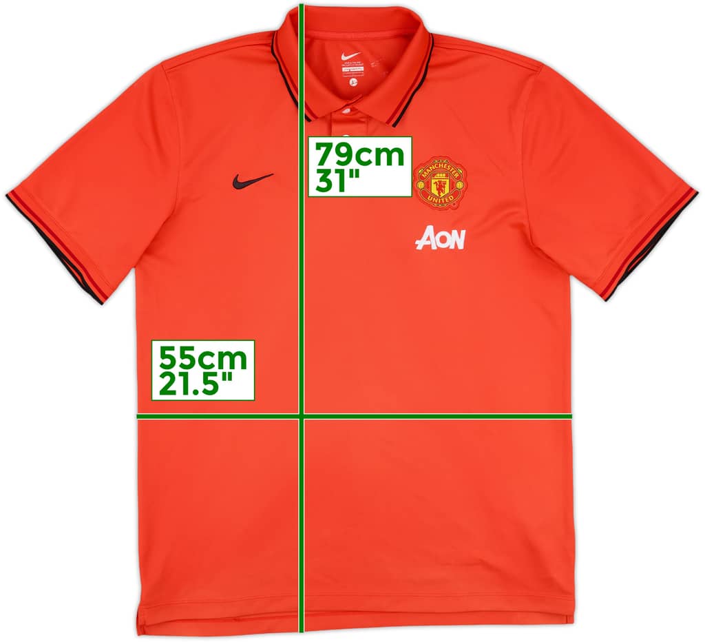 2014-15 Manchester United Nike Polo Shirt - 9/10 - (L)
