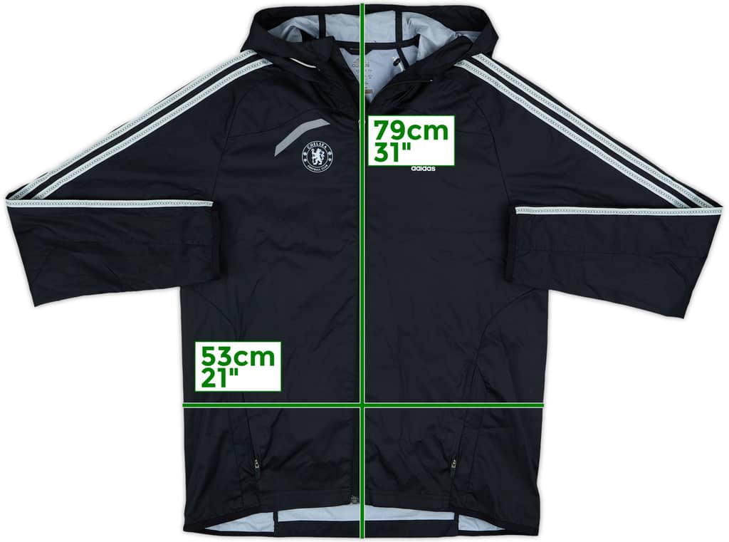 2009-10 Chelsea adidas Hooded Track Jacket - 8/10 - (S)
