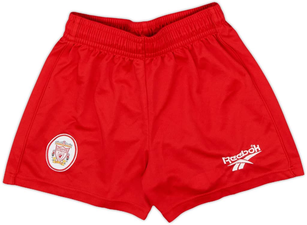 1996-98 Liverpool Home Shorts - 8/10 - (Y)
