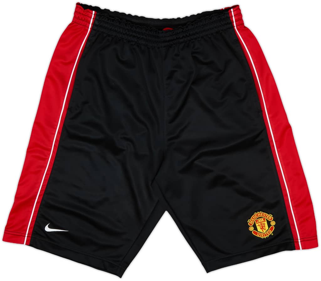 2004-06 Manchester United Nike Long Training Shorts - 9/10 - (S)