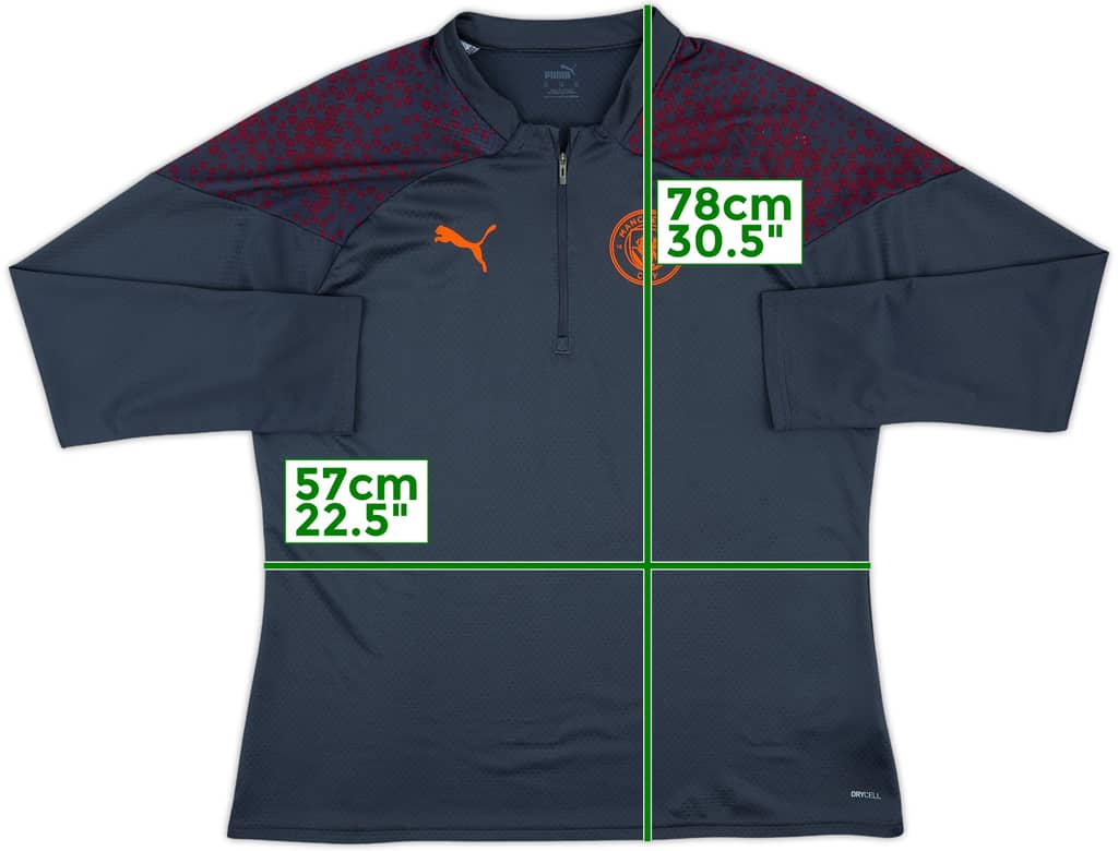 2023-24 Manchester City Puma 1/4 Zip Training Top - 7/10 - (XL)