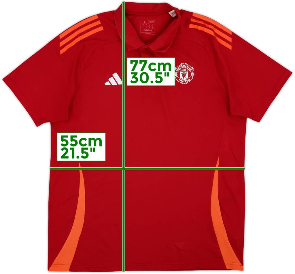 2023-24 Manchester United adidas Polo Shirt - 8/10 - (L)