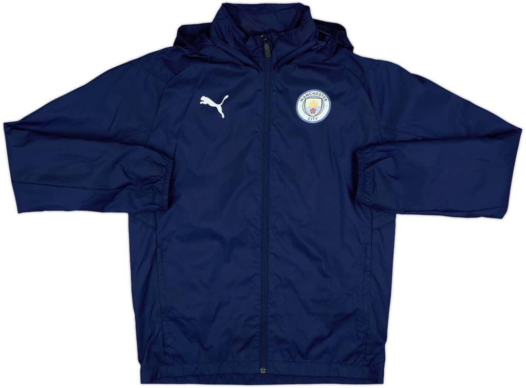 2019-20 Manchester City Puma Hooded Track Jacket - 8/10 - (S)