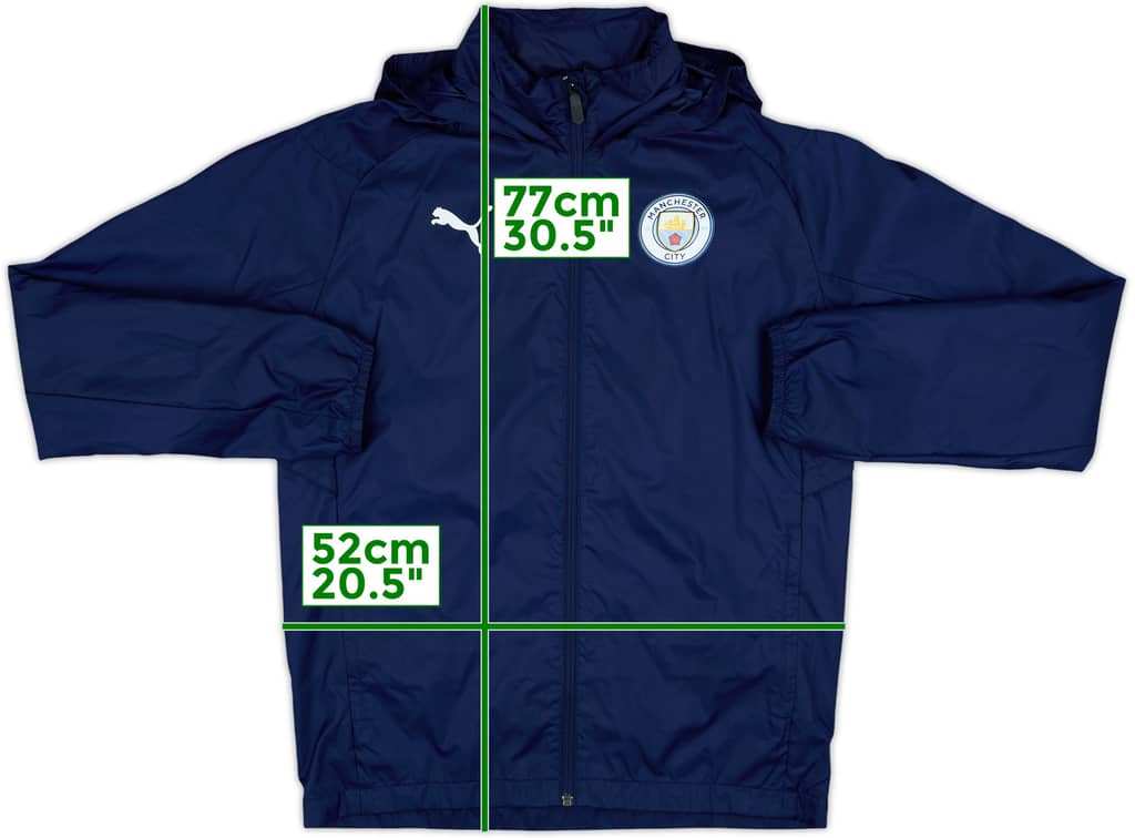 2019-20 Manchester City Puma Hooded Track Jacket - 8/10 - (S)
