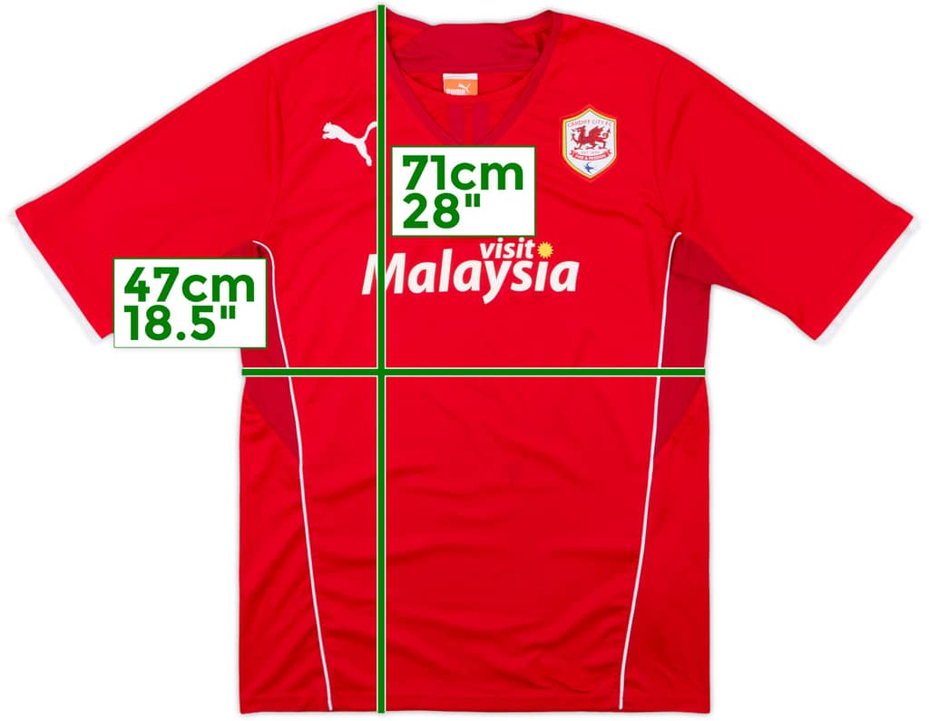 2013-14 Cardiff Home Shirt - 6/10 - (M)