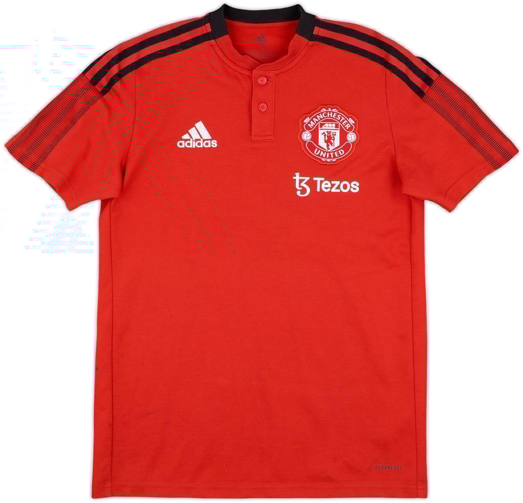 2021-22 Manchester United adidas Polo Shirt - 10/10 - (XS)
