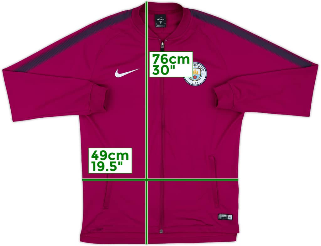 2017-18 Manchester City Nike Track Jacket - 8/10 - (M)