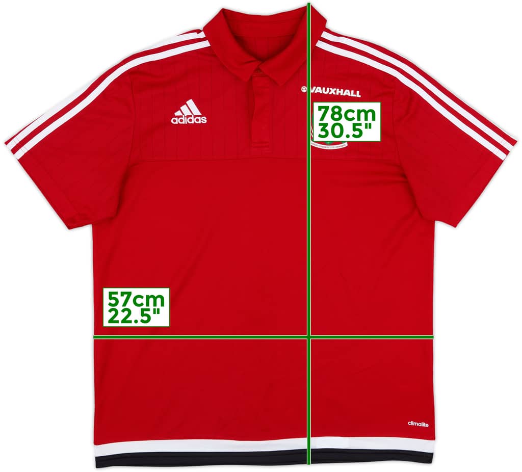 2016-17 Wales adidas Polo Shirt - 7/10 - (L)